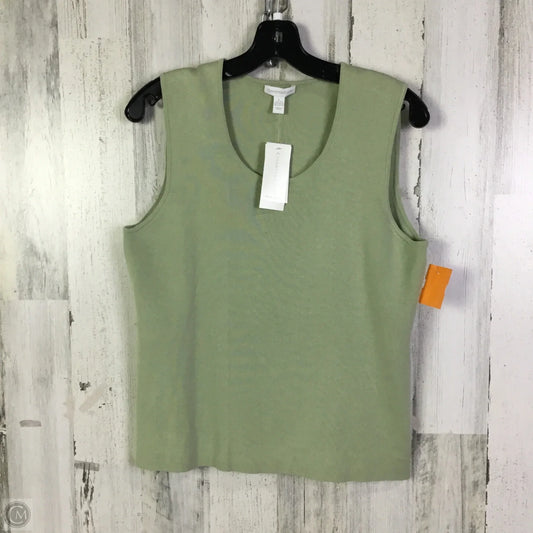 Top Sleeveless By Charter Club In Green, Size: L