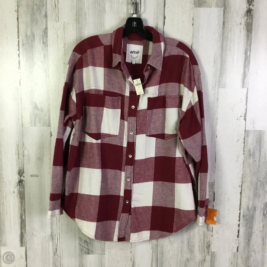 Top Long Sleeve By Aerie In Red, Size: S