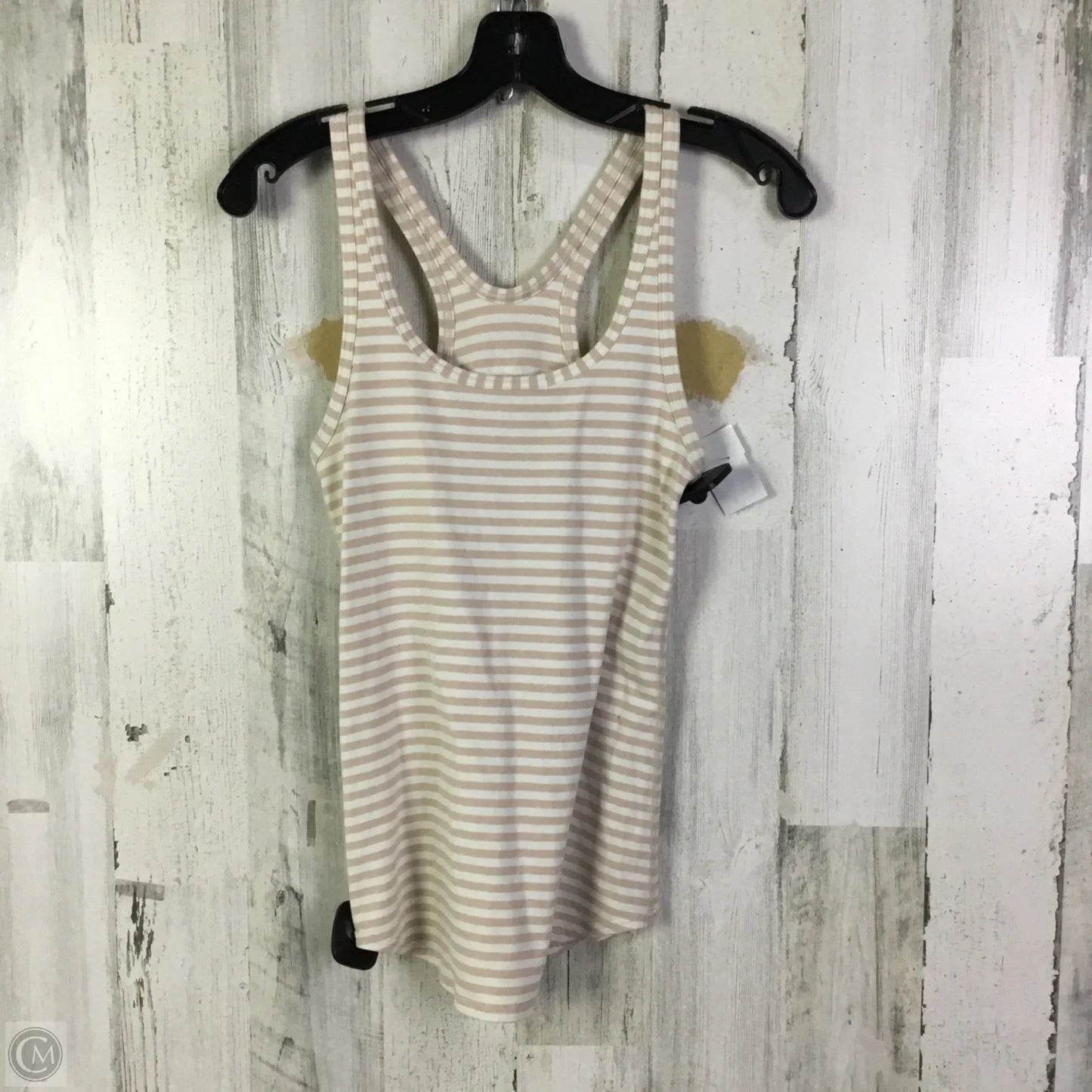 Athletic Tank Top By Lululemon In Pink & White, Size: Xs