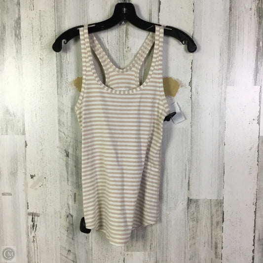 Athletic Tank Top By Lululemon In Pink & White, Size: Xs