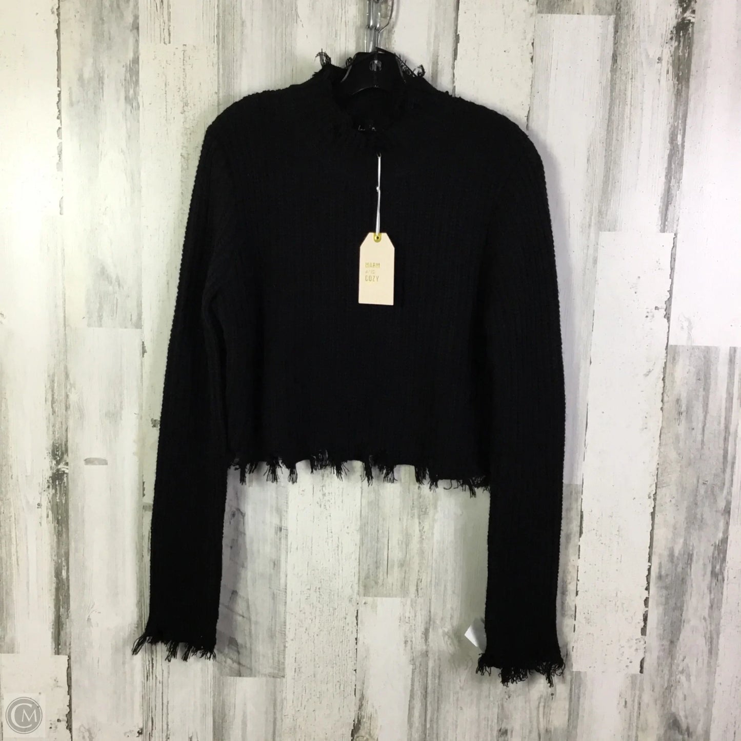 Sweater By Love Tree In Black, Size: M
