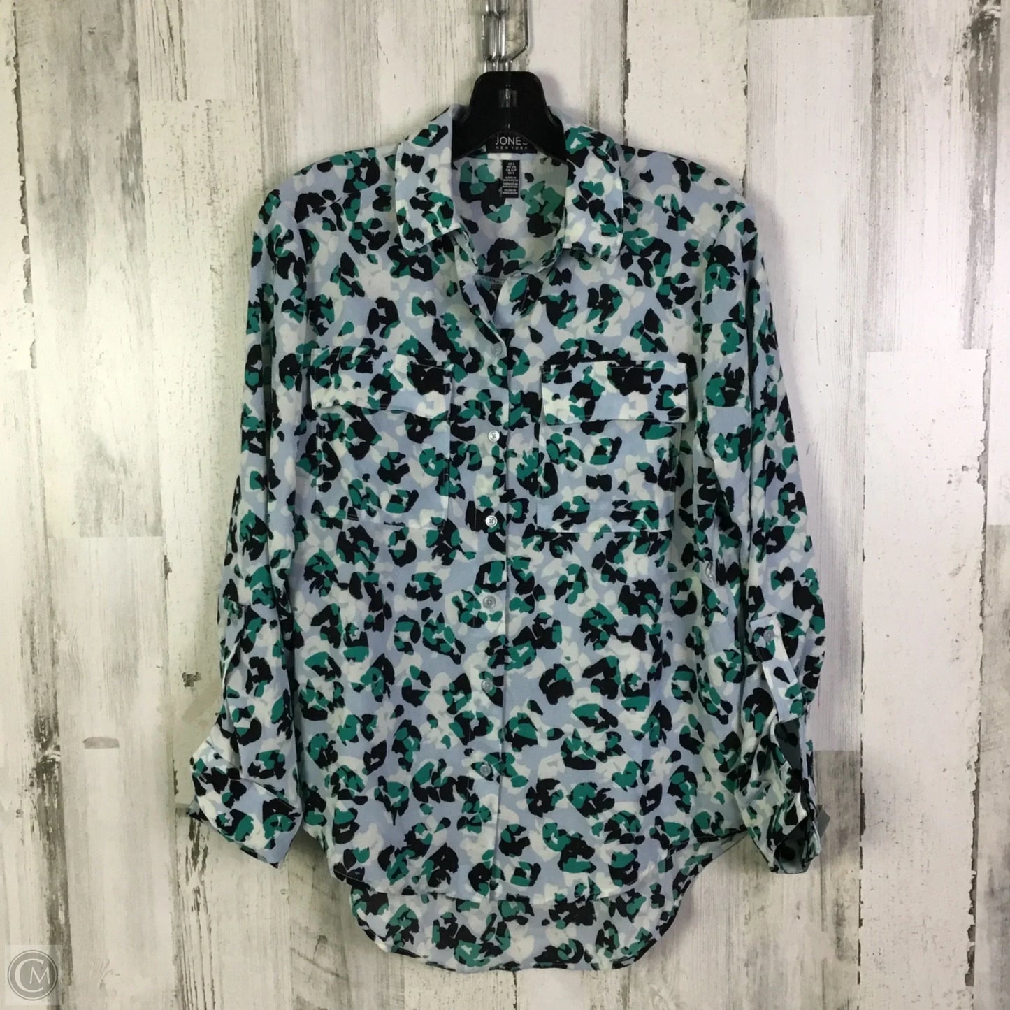 Top Long Sleeve By Jones New York In Blue, Size: S