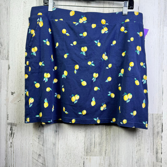 Blue & Yellow Skort Croft And Barrow, Size 16