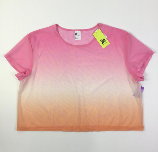 Athletic Top Short Sleeve By All In Motion In Orange & Pink, Size: Xxl