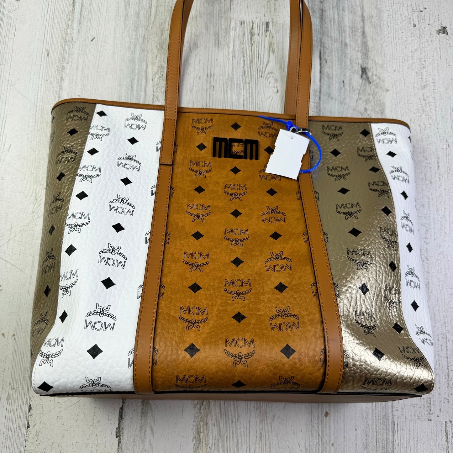 Handbag Luxury Designer By Mcm, Size: Large