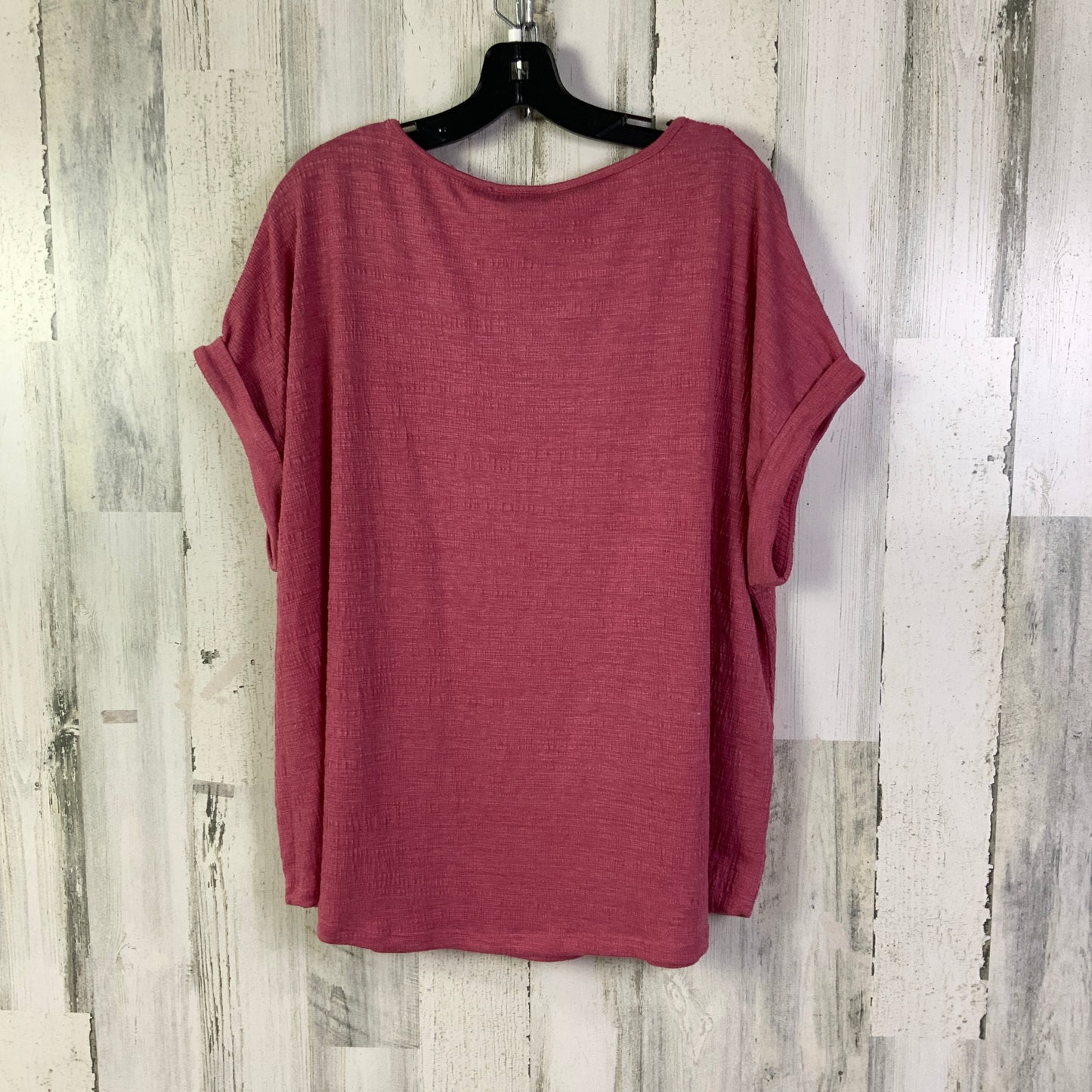 Top Short Sleeve By Cable And Gauge In Red, Size: 1x