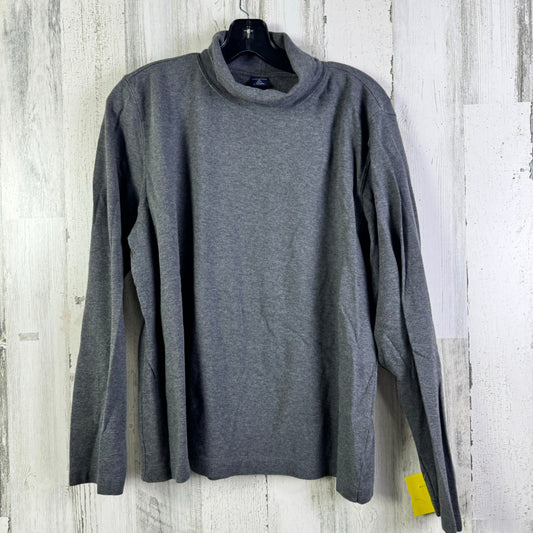 Top Long Sleeve Basic By Lands End In Grey, Size: Xl