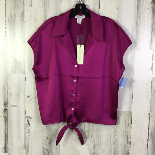 Blouse Short Sleeve By Rachel Zoe In Purple, Size: L