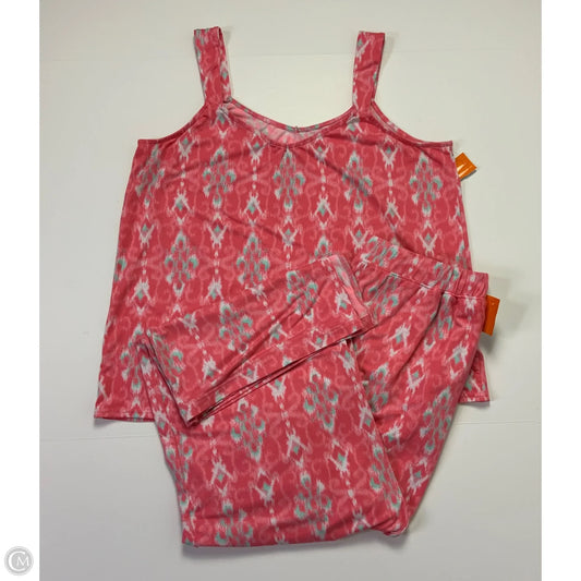 Pajamas 2pc By G By Giuliana In Coral, Size: Xl
