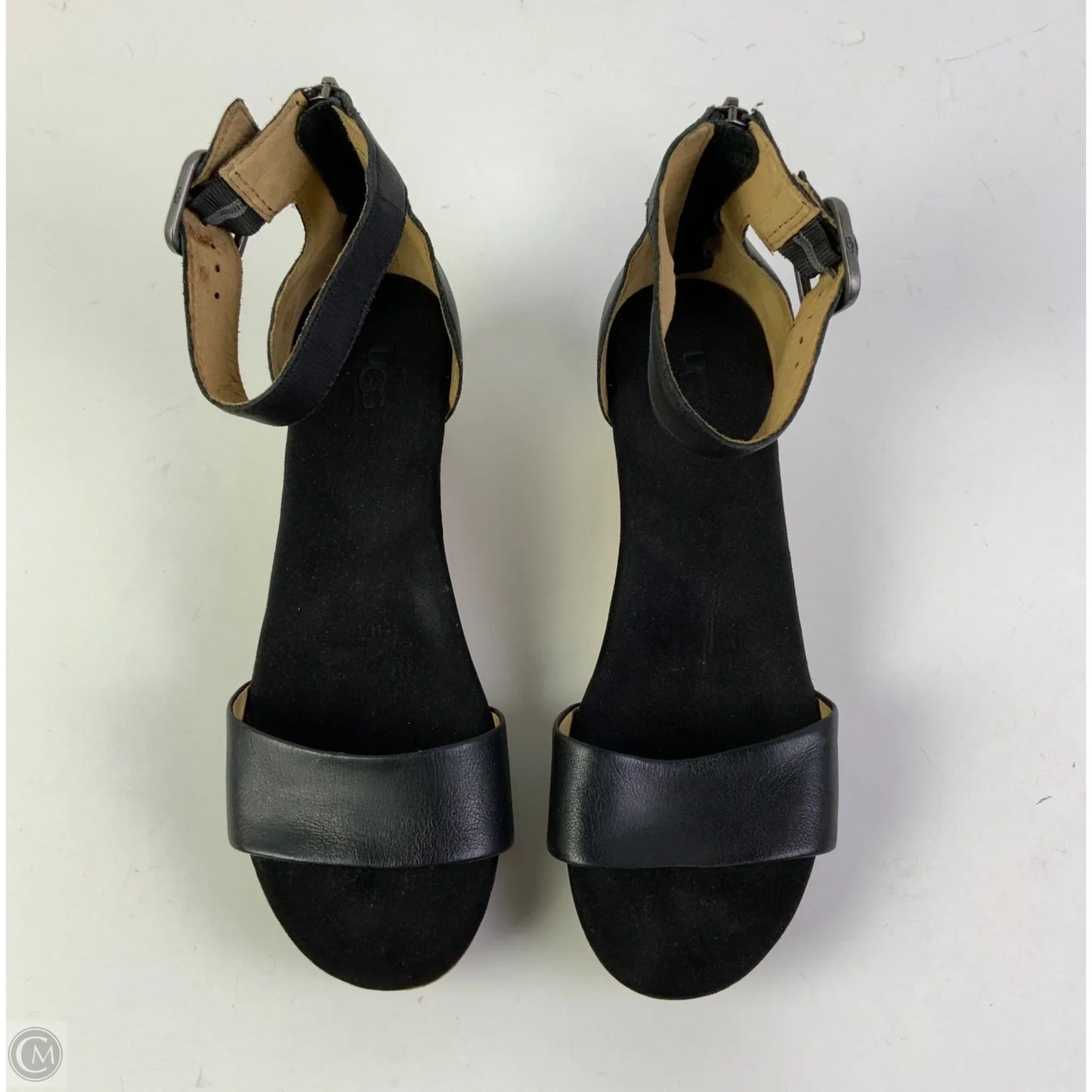 Sandals Designer By Ugg In Black, Size: 10
