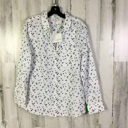 Top Long Sleeve By Beachlunchlounge In Blue Red & White, Size: L