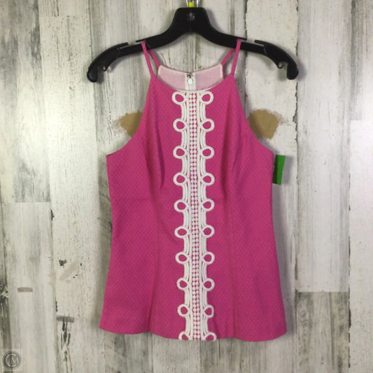Top Sleeveless Designer By Lilly Pulitzer In Pink, Size: Xs