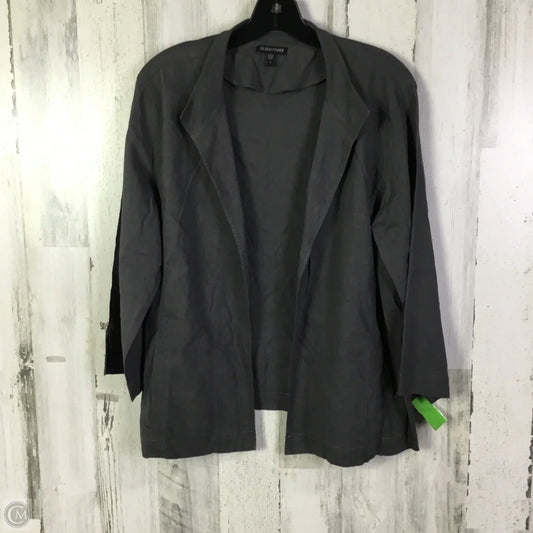 Cardigan By Eileen Fisher In Grey, Size: L