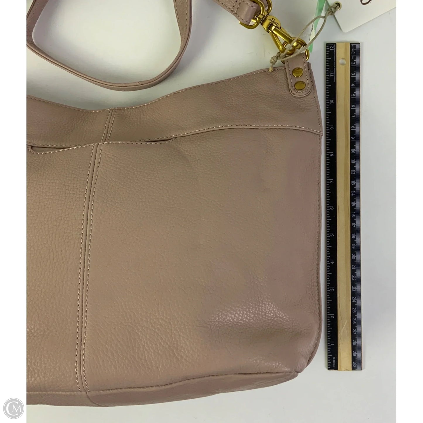 Handbag Leather By Hobo Intl, Size: Large