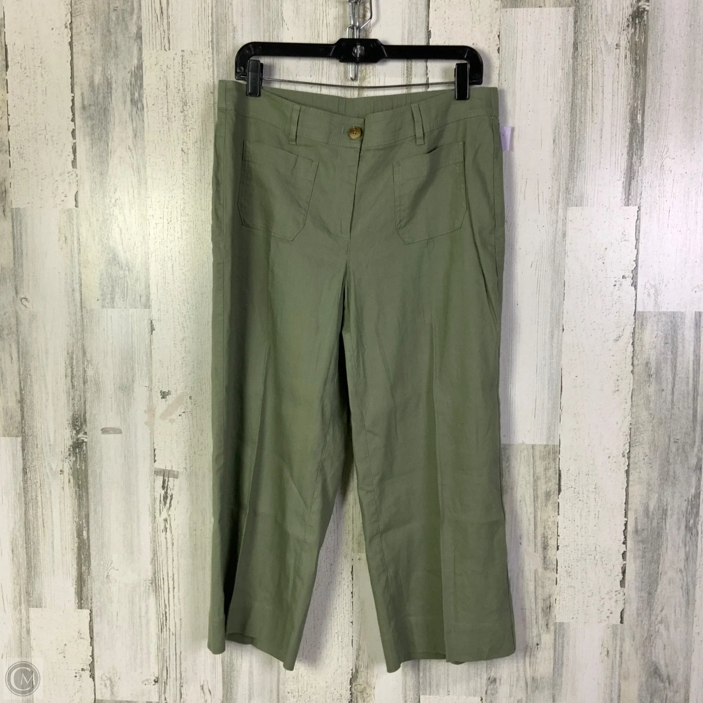 Pants Linen By J. Jill In Green, Size: 8p