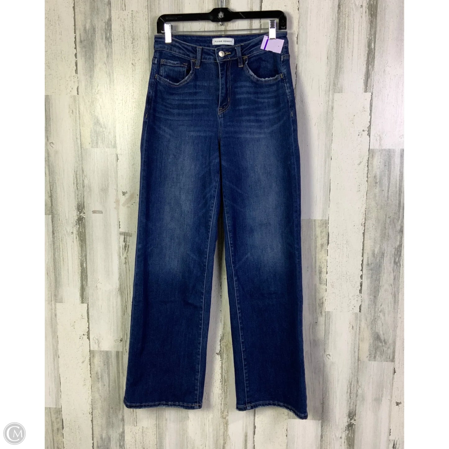 Jeans Wide Leg By Flying Monkey In Blue Denim, Size: 6