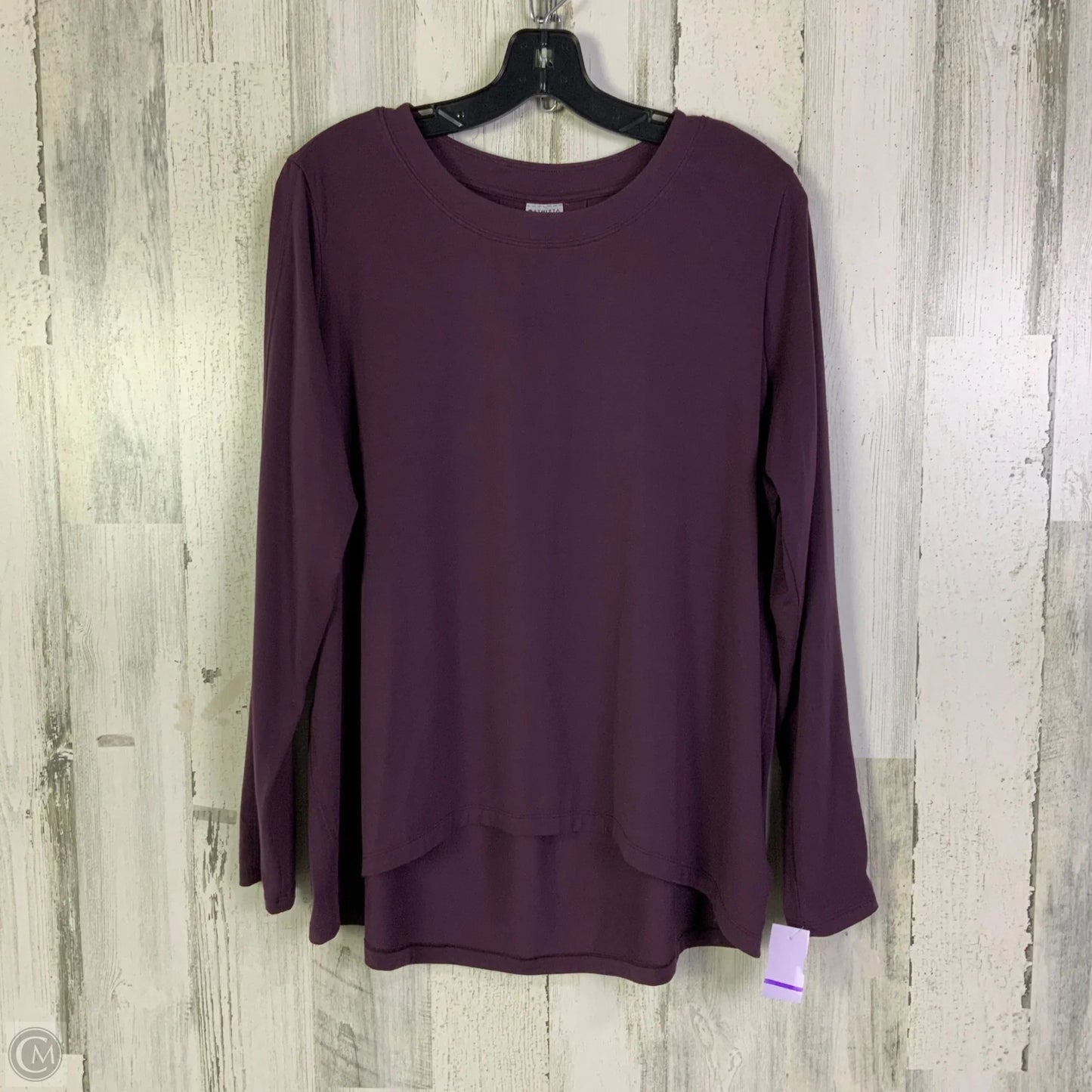 Athletic Top Long Sleeve Crewneck By Athleta In Purple, Size: M