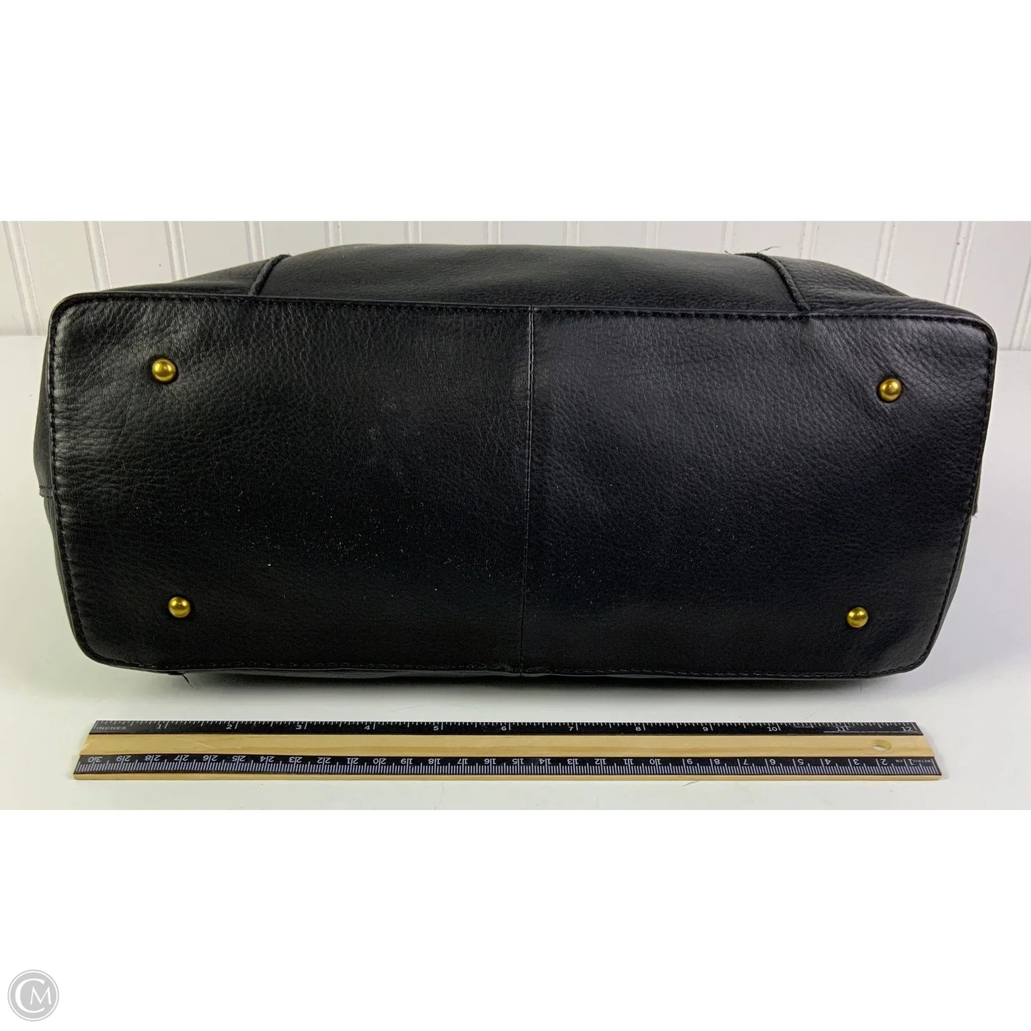 Handbag Leather By Clothes Mentor, Size: Medium
