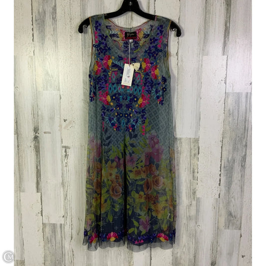 Dress Designer By Johnny Was In Aqua, Size: S