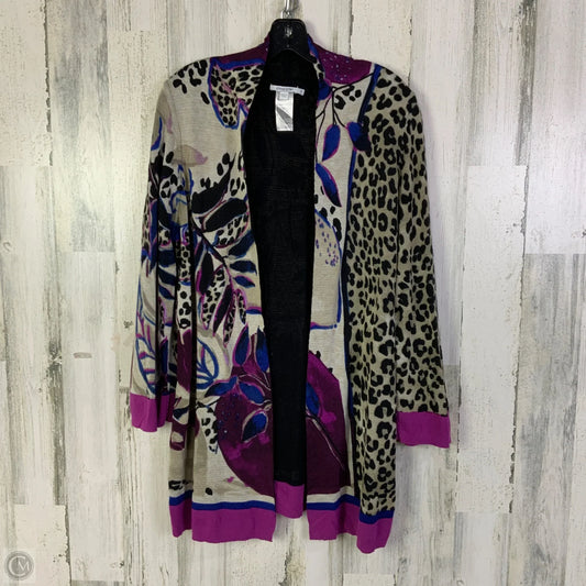 Cardigan By Chicos In Animal Print, Size: Xl