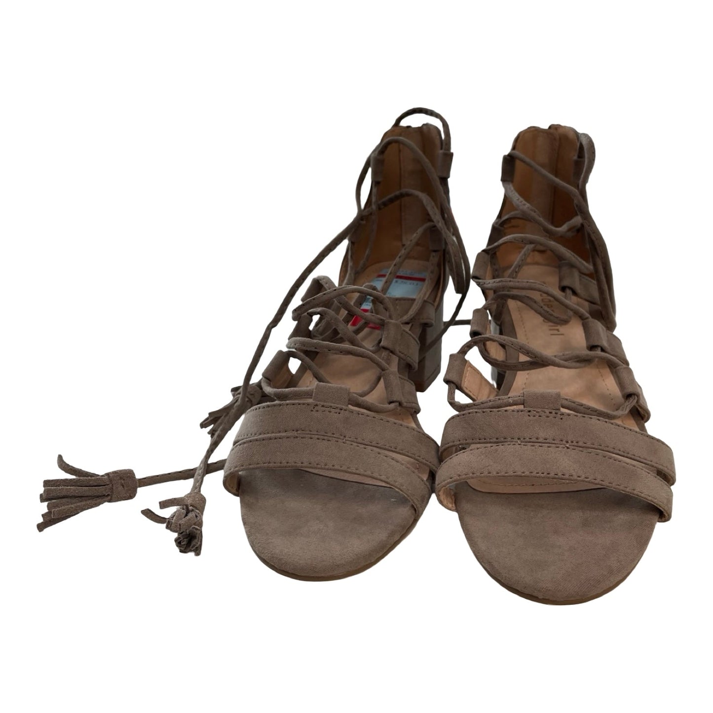Shoes Heels Block By Madden Girl In Tan, Size:7
