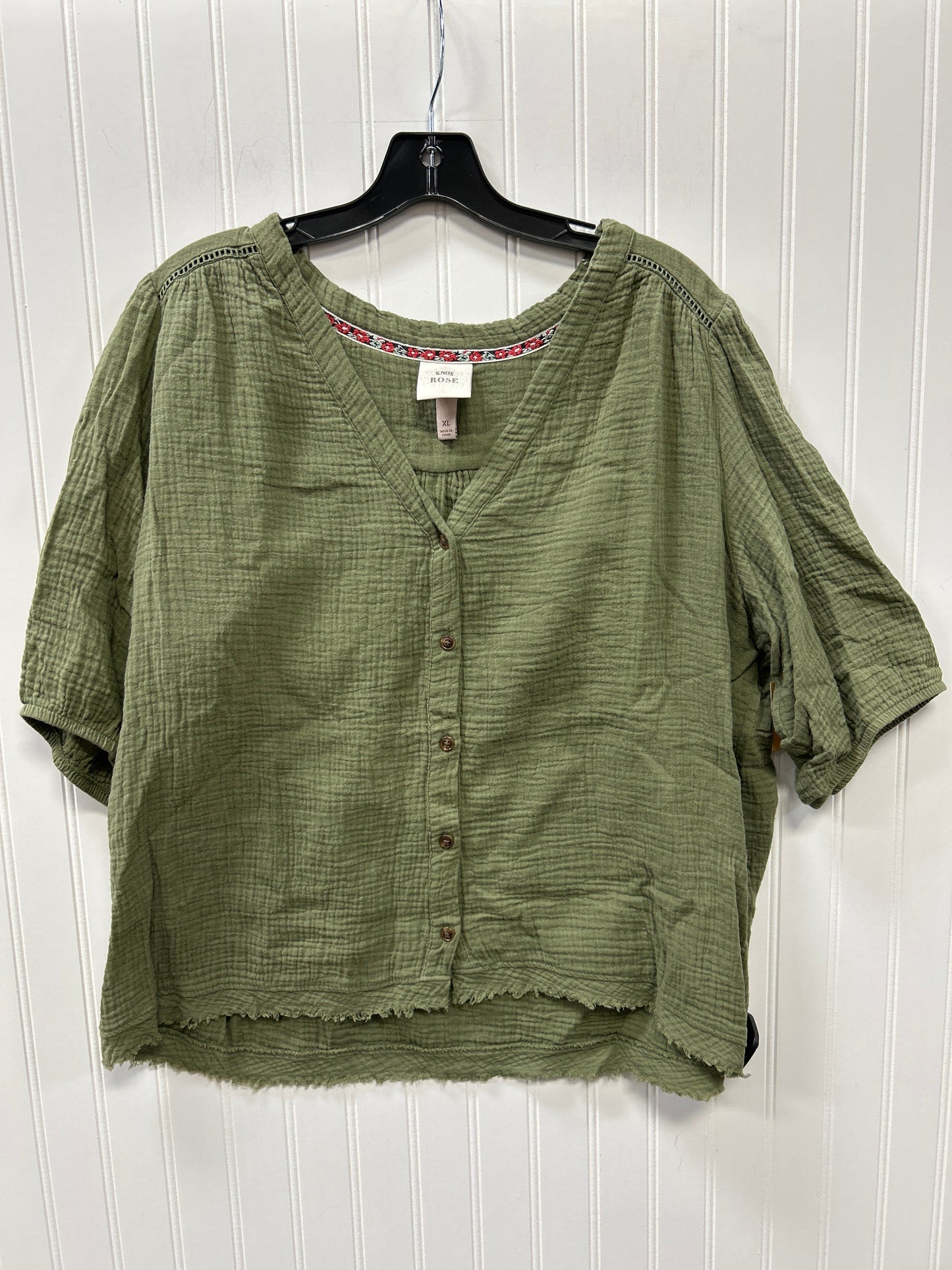 Top Ss By Knox Rose In Green, Size:Xl