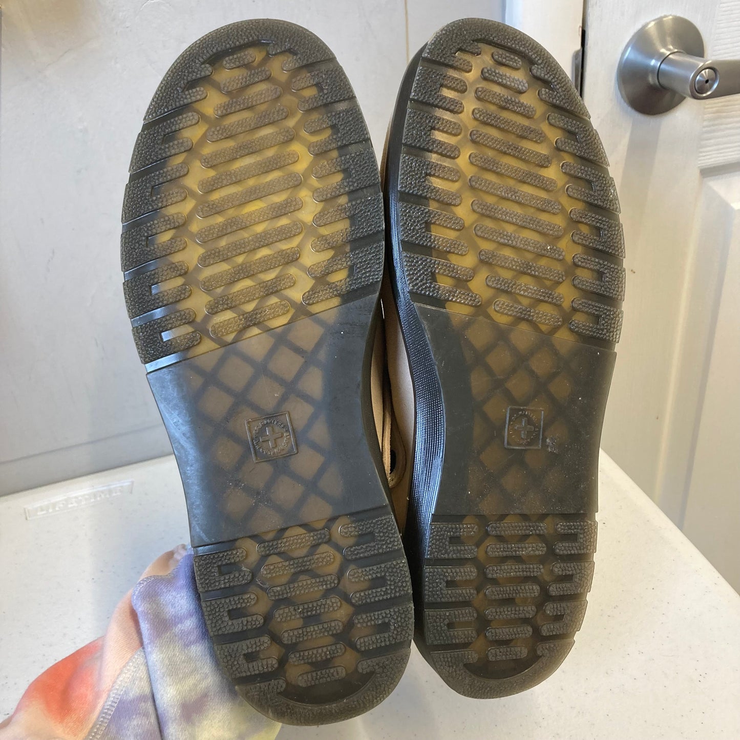 Shoes Flats By Dr Martens In Taupe, Size:12