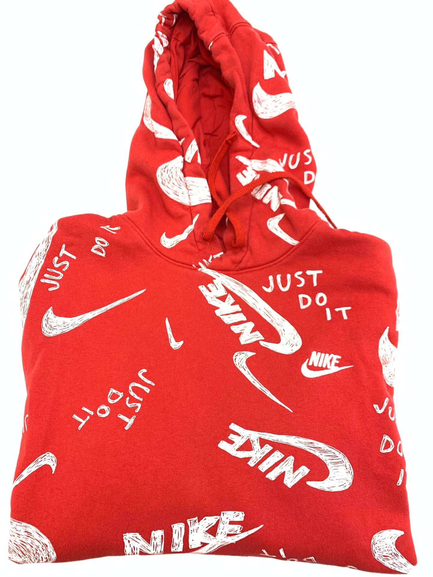 Sweatshirt Hoodie By Nike In Red, Size: M