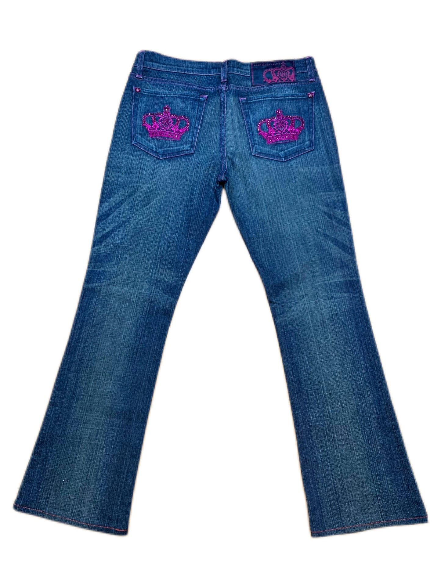 Jeans Straight By Rock And Republic In Blue, Size: 8