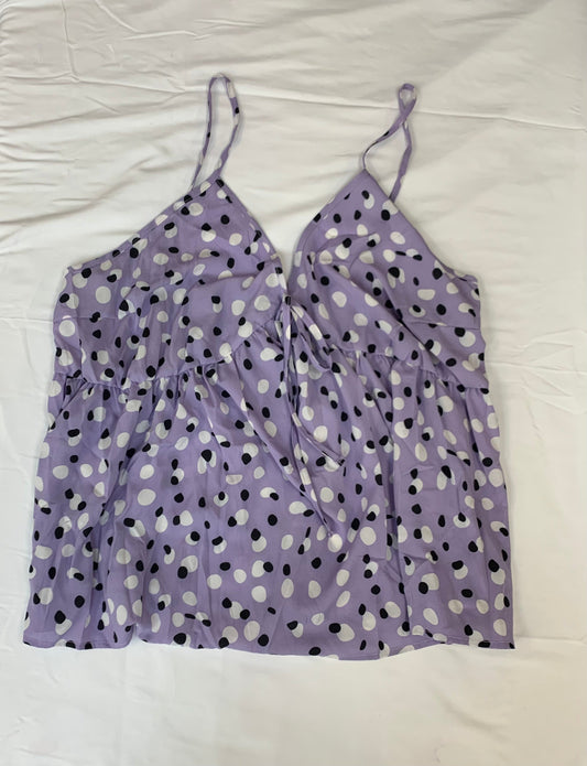 Top Sleeveless By Shein In Polkadot, Size: 4x