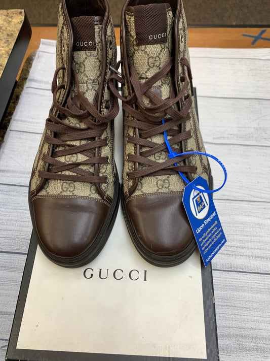 Brown Shoes Designer Gucci, Size 12