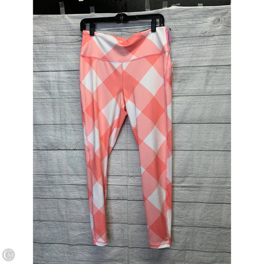 Athletic Pants By Crown And Ivy In Pink & White, Size: M