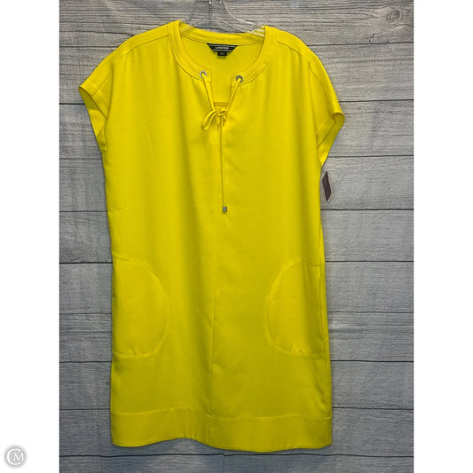 Dress Casual Midi By Lands End In Yellow, Size: 8