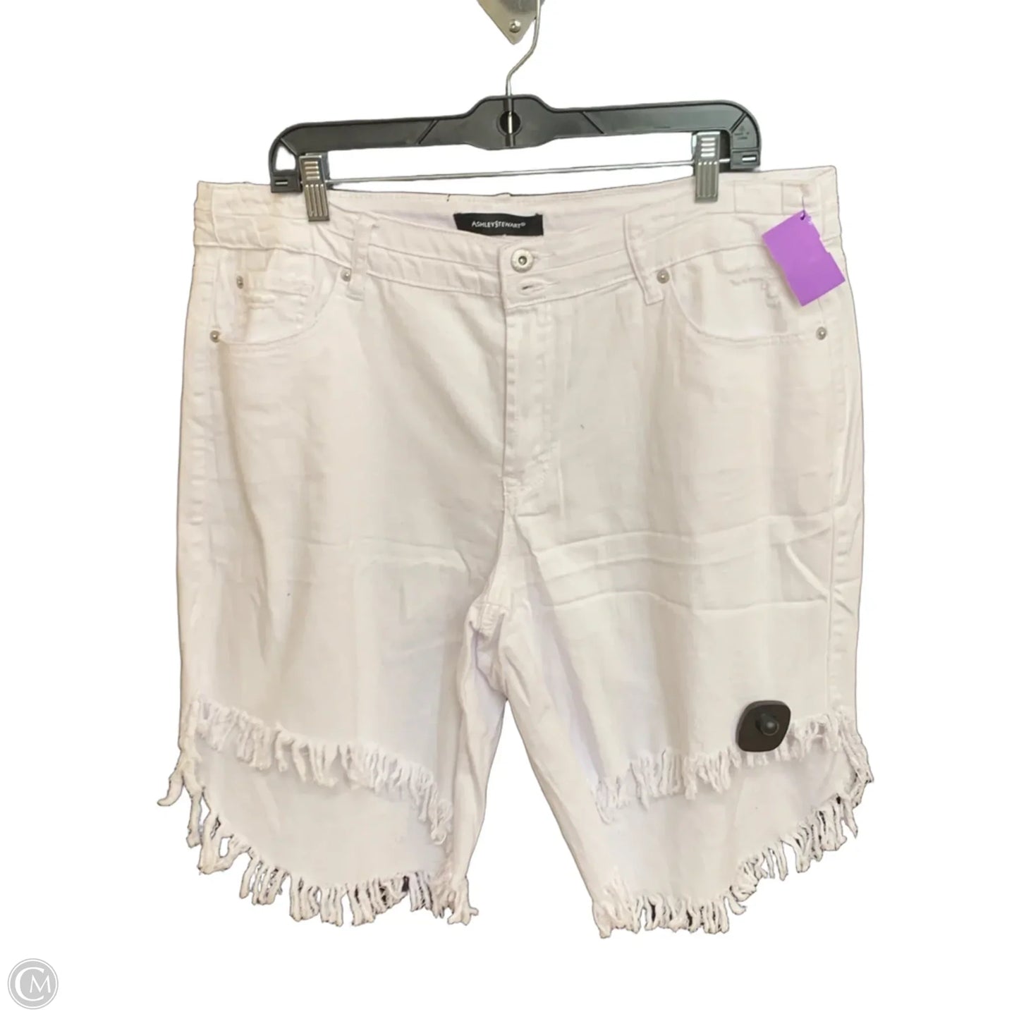 Shorts By Ashley Stewart In White, Size: 18