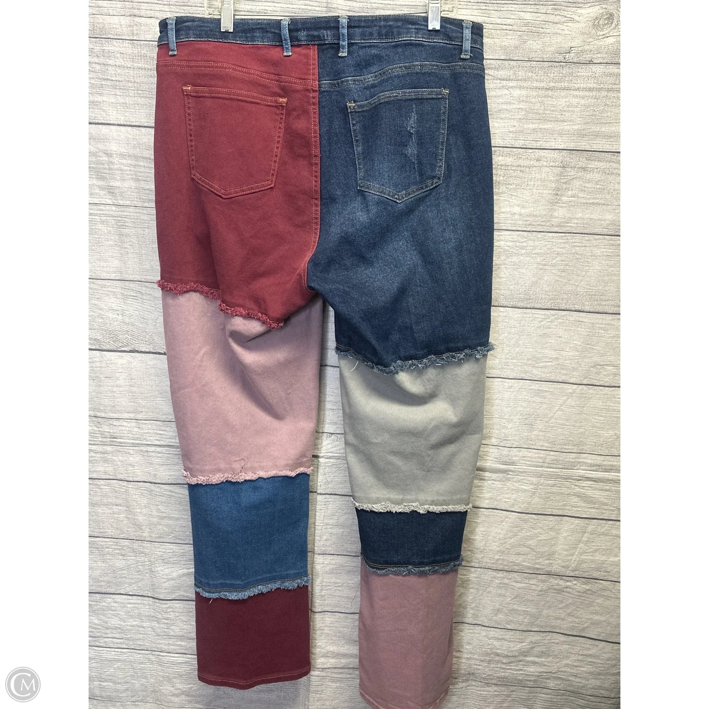 Jeans Straight By Ashley Stewart In Multi-colored, Size: 16