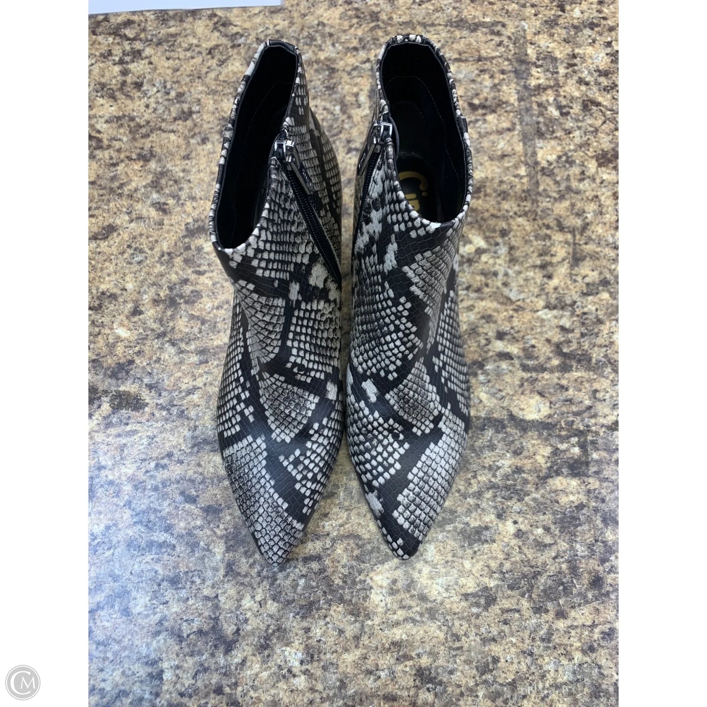 Boots Ankle Heels By Circus By Sam Edelman In Snakeskin Print, Size: 8