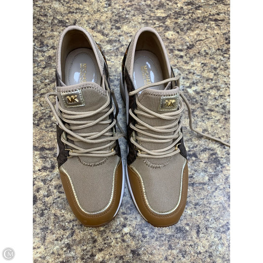 Shoes Sneakers By Michael By Michael Kors In Brown & Cream, Size: 8.5
