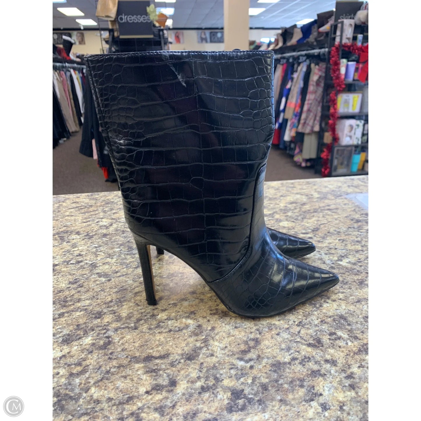 Boots Mid-calf Heels By Express In Black, Size: 7