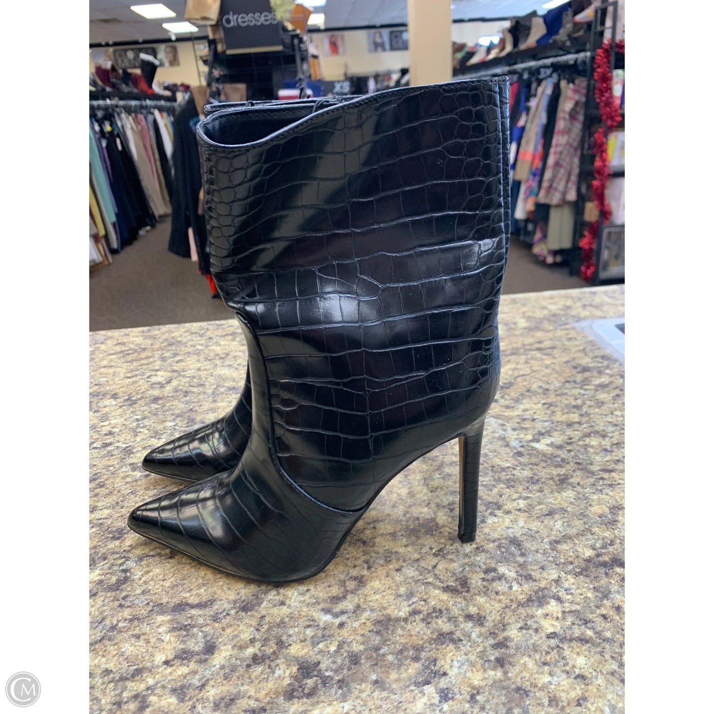 Boots Mid-calf Heels By Express In Black, Size: 7