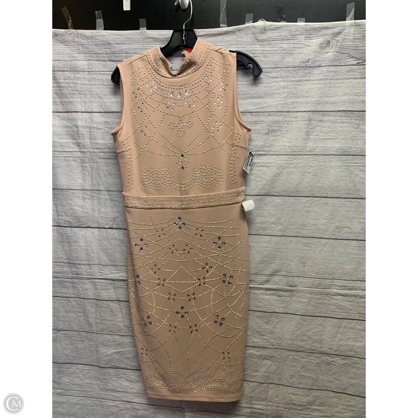 Dress Party Midi By Xtaren In Pink & Silver, Size: L