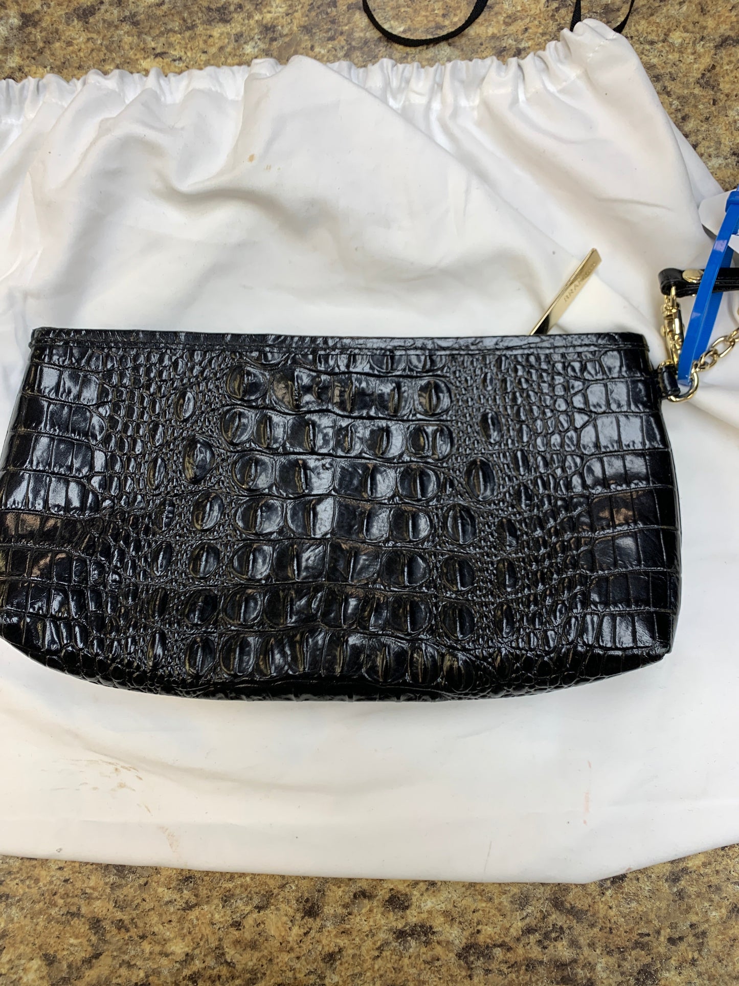 Black Clutch Designer Brahmin, Size Medium