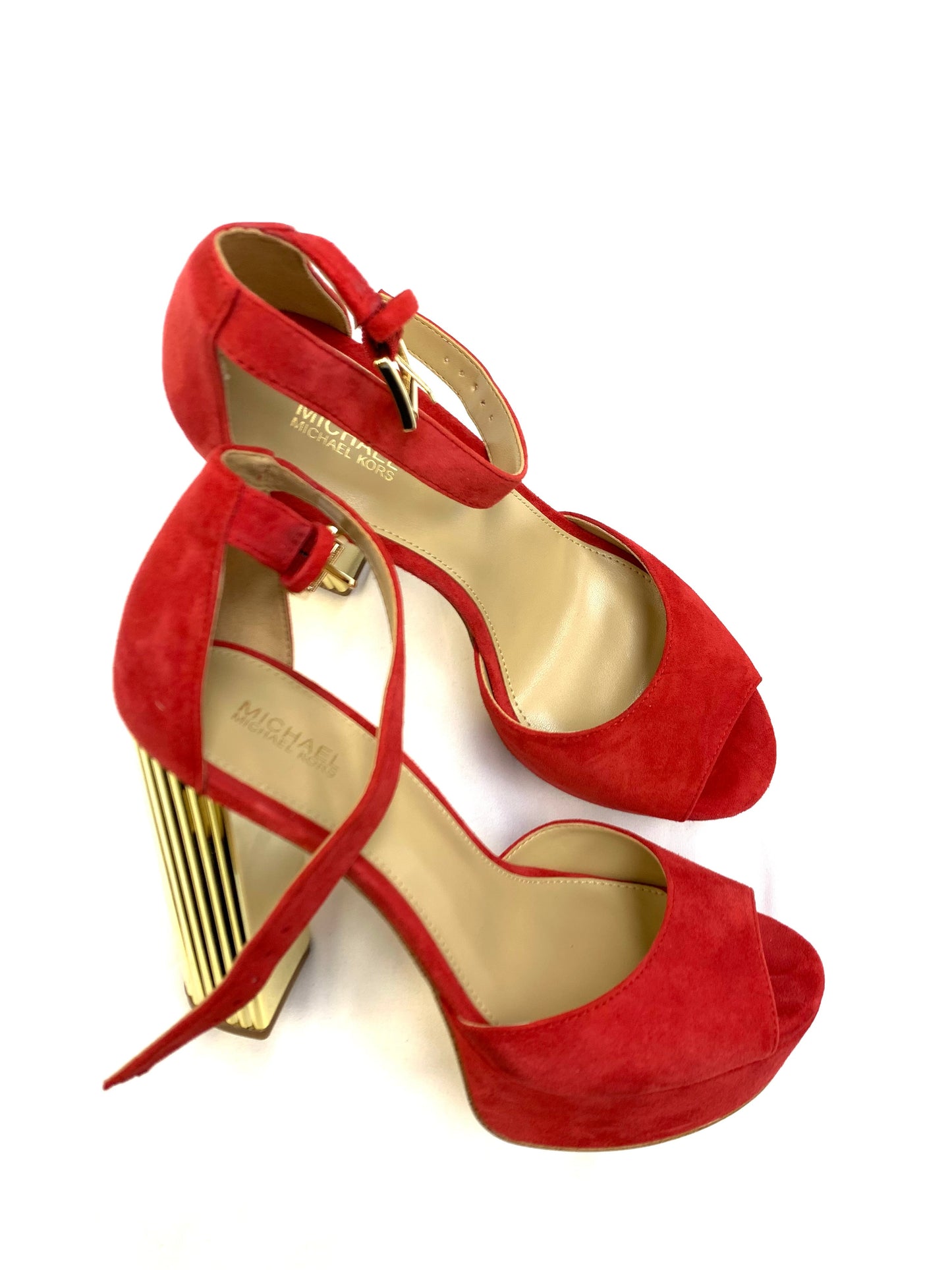 Shoes Heels Block By Michael By Michael Kors In Red, Size: 7