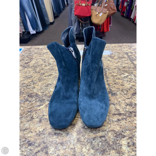 Boots Ankle Heels By Vince Camuto In Navy, Size: 7