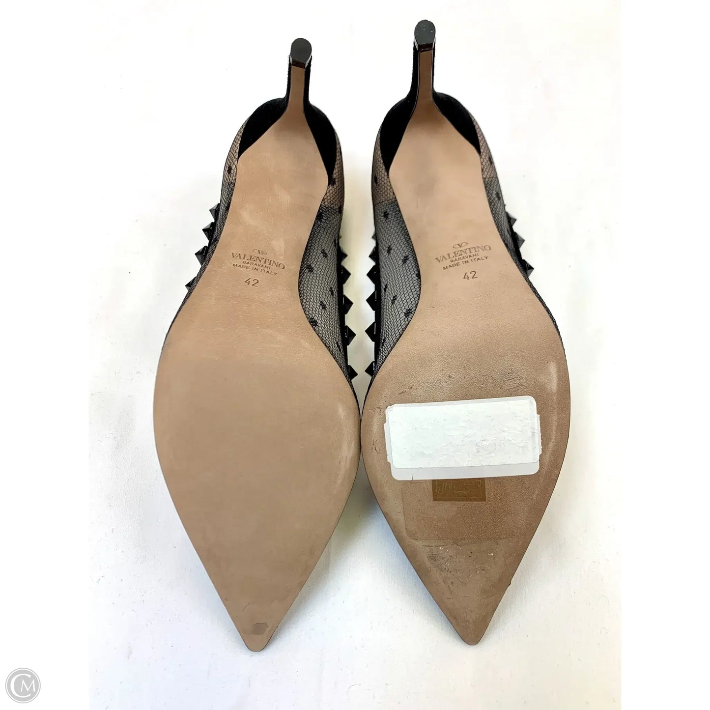 Shoes Luxury Designer By Valentino-garavani In Black & Tan, Size: 12