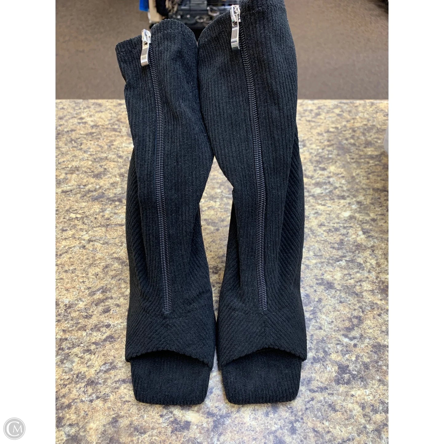 Boots Mid-calf Heels By Fashion Nova In Black, Size: 8.5