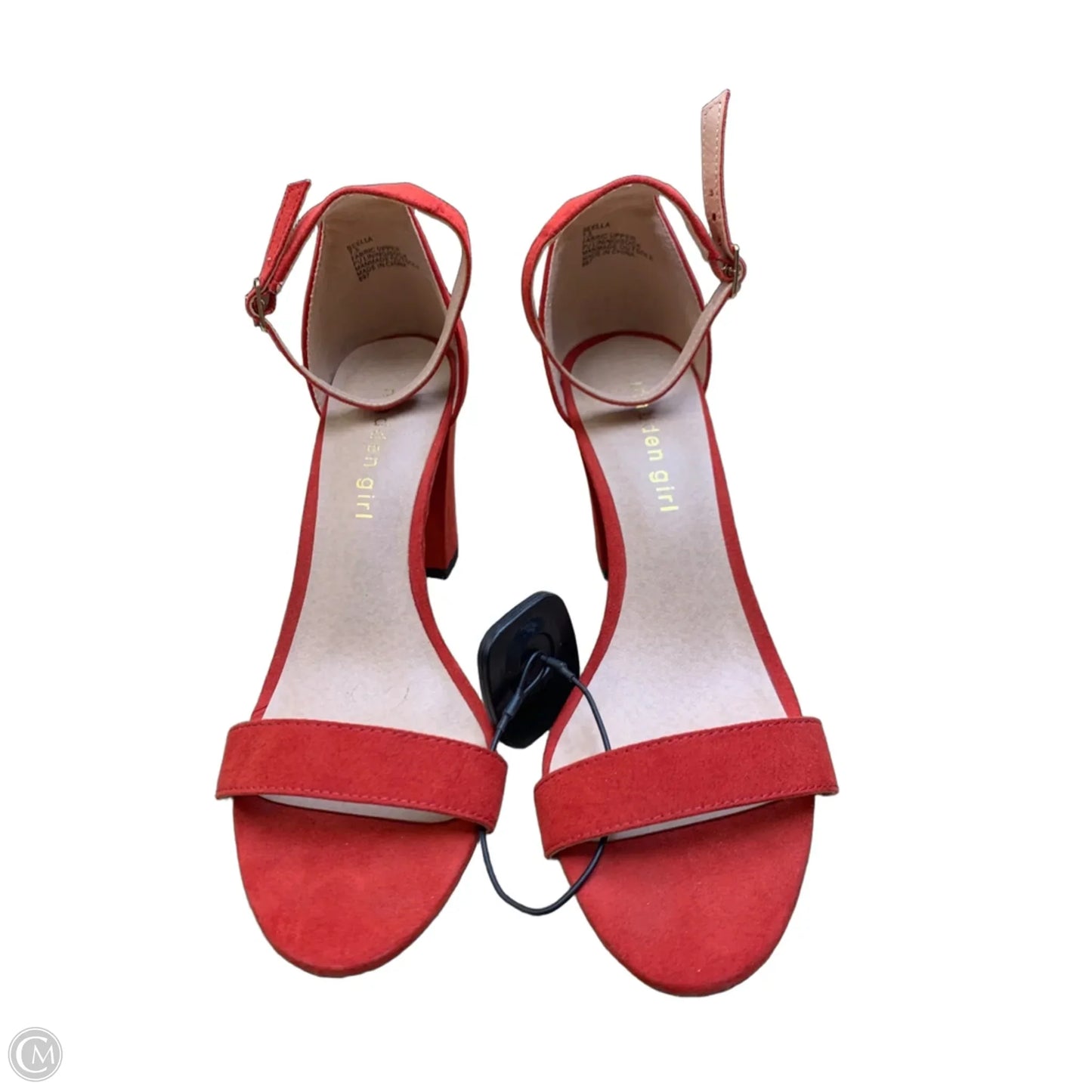 Shoes Heels Block By Madden Girl In Red, Size: 7.5
