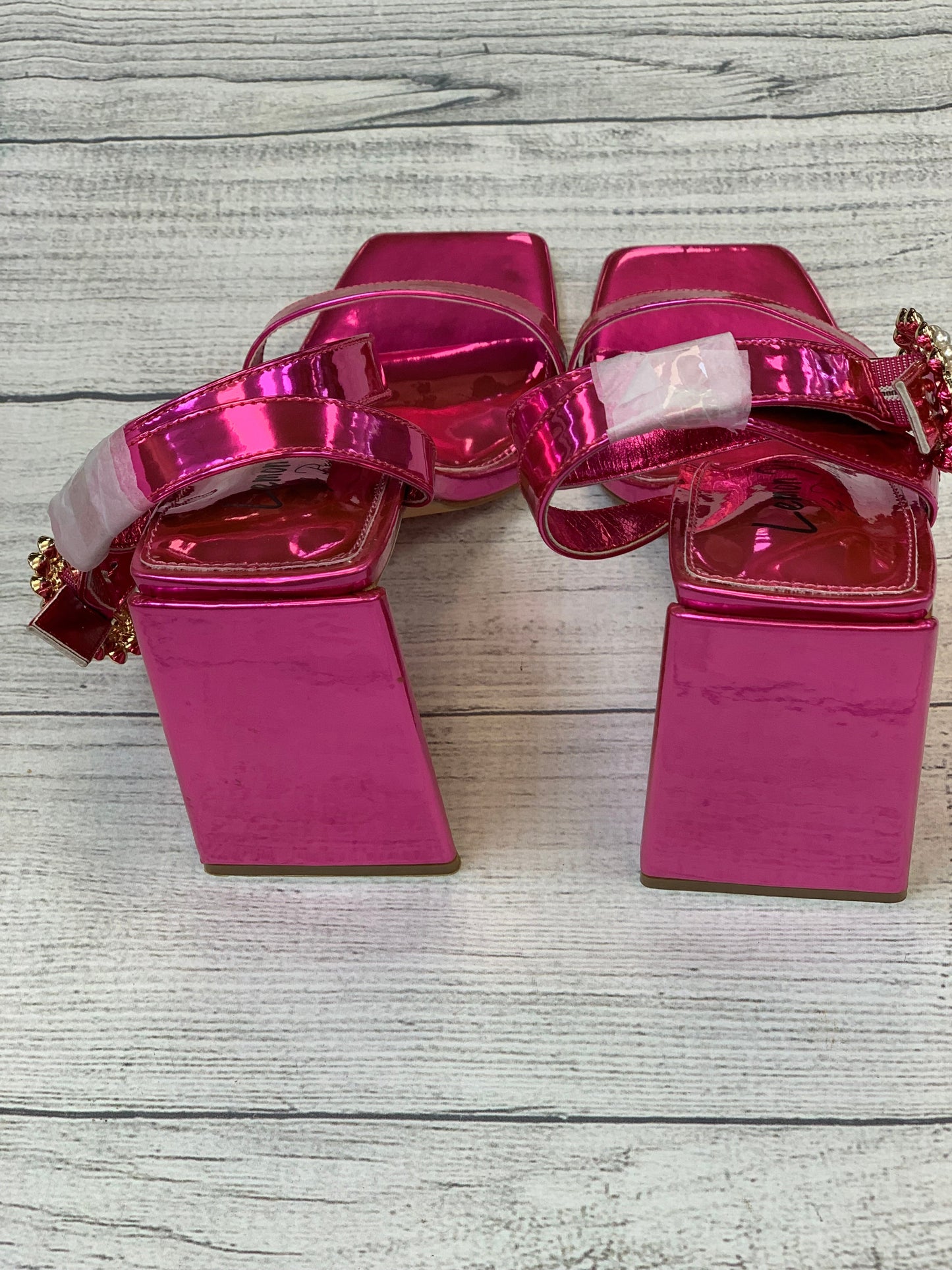 Pink Shoes Heels Block Clothes Mentor, Size 10