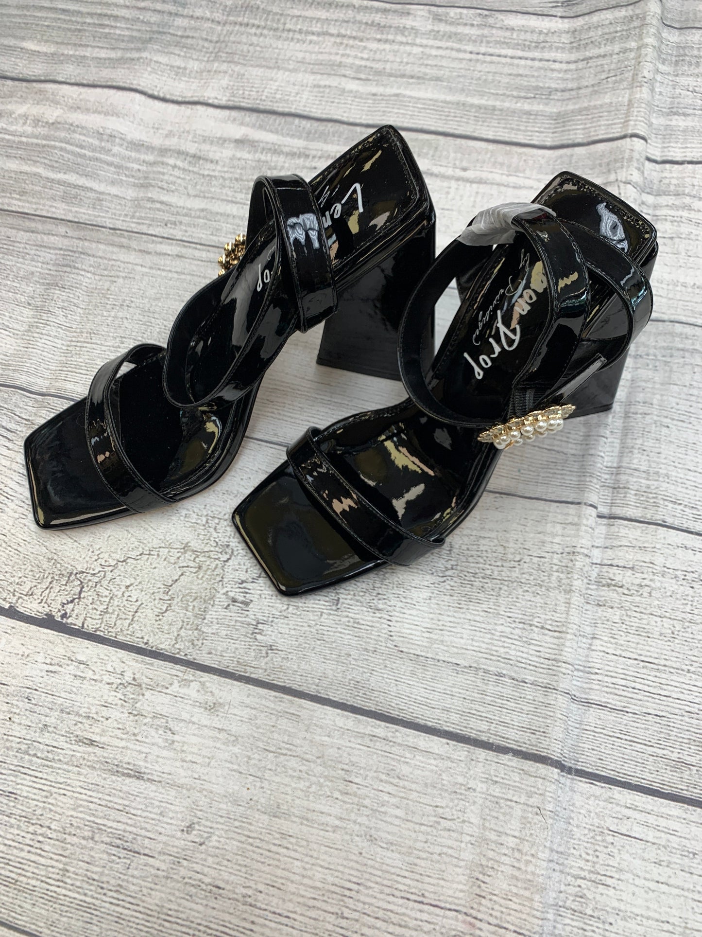 Black Shoes Heels Block Clothes Mentor, Size 6