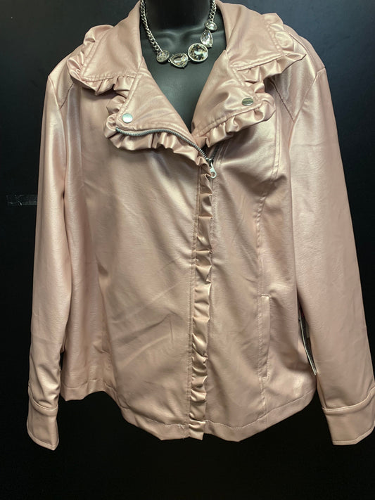 Jacket Other By Clothes Mentor In Pink, Size: 3x