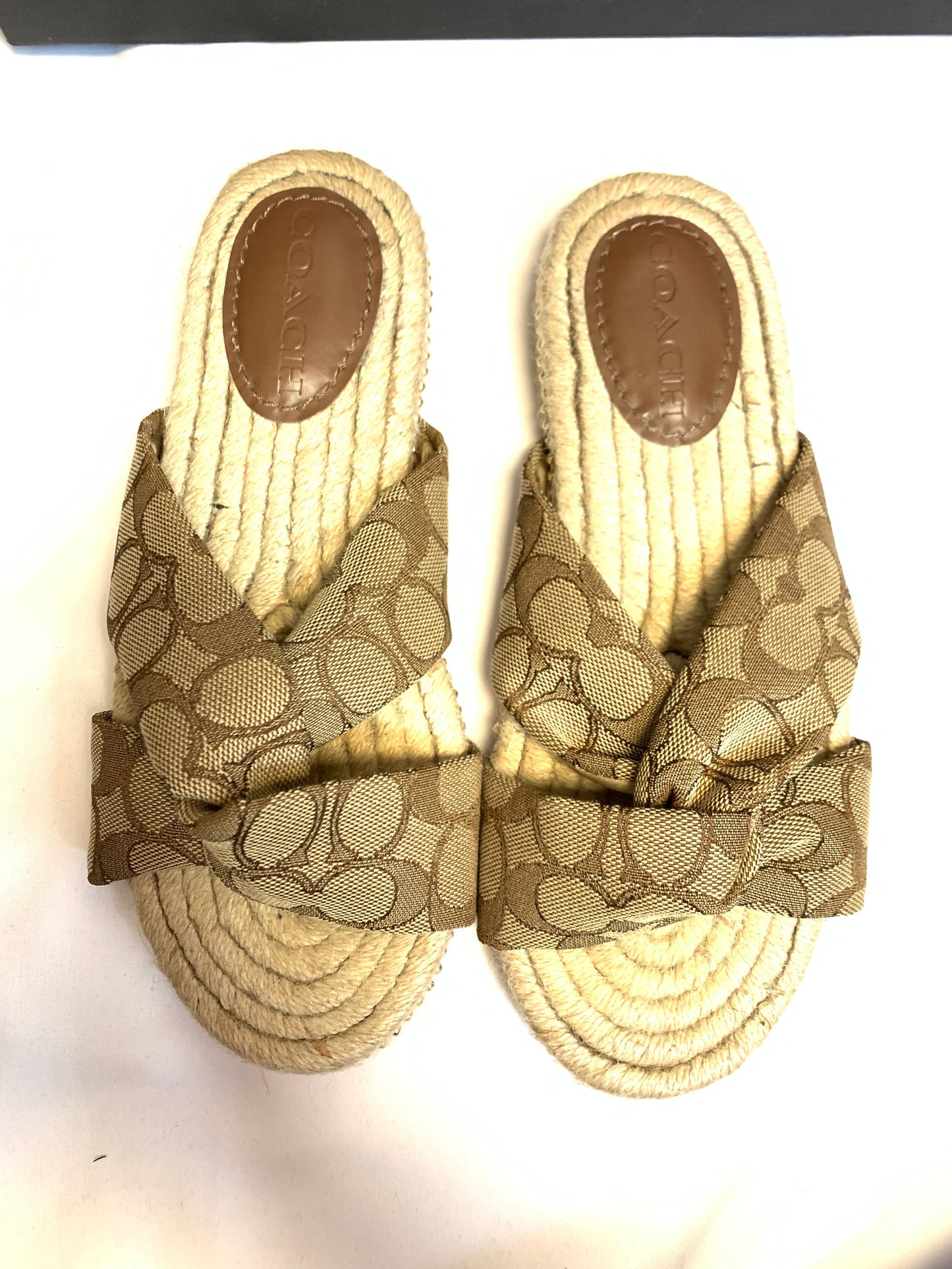 Shoes Flats By Coach In Brown, Size: 7.5